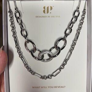 BP Silver Chain Necklace Set